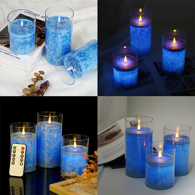 Dinners Solar Powered Electronic Candles With Artificial LED Glowing Flames