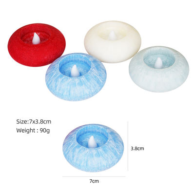 Weddings LED Candle Flicking 3D Flame Real Wax Waterproof Floating Remote Control