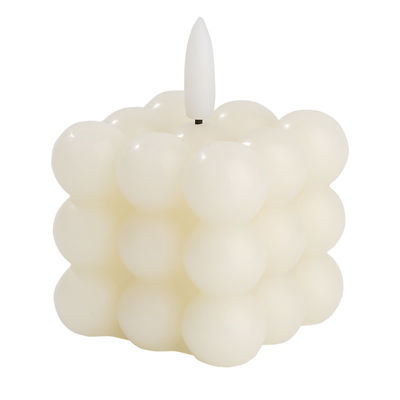 LED Lanterns Paraffin Wax Cube Bubble LED Candle Modern Ambiance