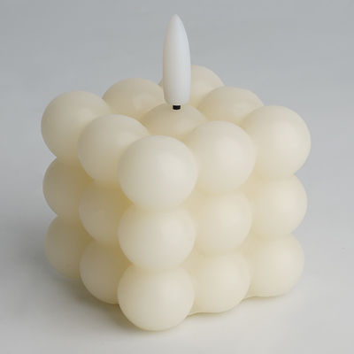 LED Lanterns Paraffin Wax Cube Bubble LED Candle Modern Ambiance