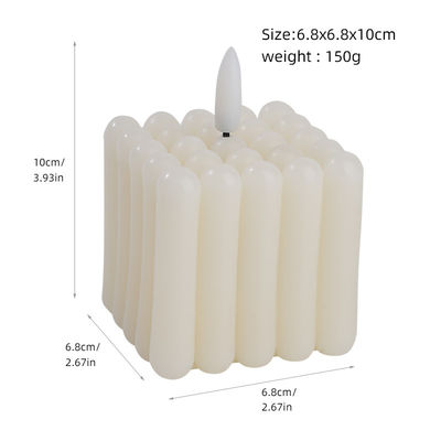 LED Lanterns Real Wax Flameless LED Candles In Bullet Shape Battery Operated Warm White