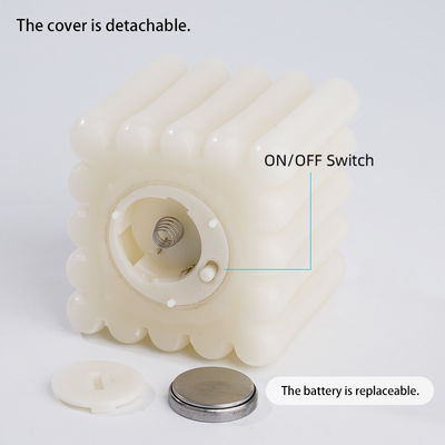 LED Lanterns Real Wax Flameless LED Candles In Bullet Shape Battery Operated Warm White