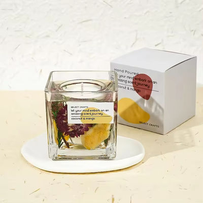 Aroma Light Candles Clear Glass Jar Aroma Candles Home Fragrance Gifts