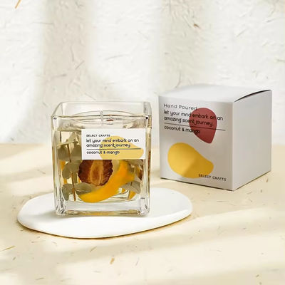 Aroma Light Candles Clear Glass Jar Aroma Candles Home Fragrance Gifts