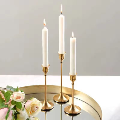 Gold Candle Holder Set Of 3 Candlestick Holder For Wedding Table Decor