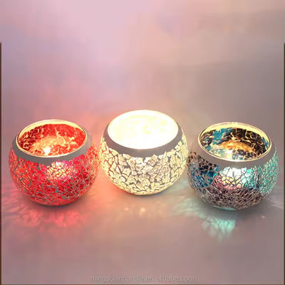 Tea Light Candle Holder Dome Shaped Porcelain  1 Color Pillar Holder