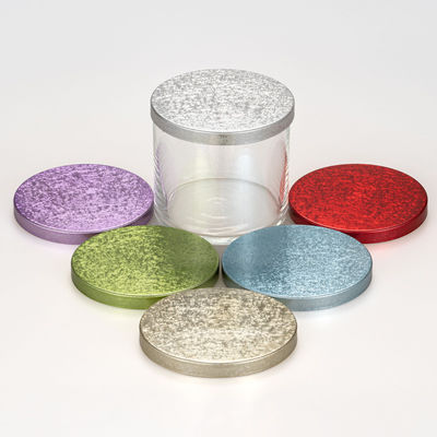 5oz-18oz Clear Glass Candle Empty Cylinder Vessel Containers With Metal Lid