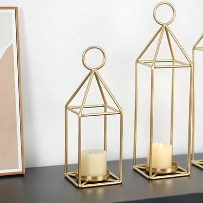 Handmade Premium Look Iron Wire Lantern Decorative Candle Holder Lantern Fancy Metal Candle Lantern