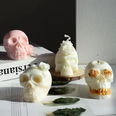 Resin Candle Molds 3d Skull Silicone Mould For Making Candle Soap Cake Decor