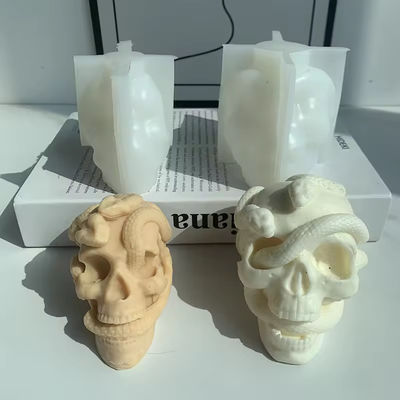 Resin Candle Molds 3d Skull Silicone Mould For Making Candle Soap Cake Decor