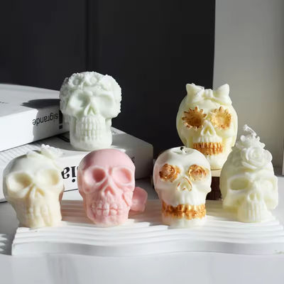 Resin Candle Molds 3d Skull Silicone Mould For Making Candle Soap Cake Decor
