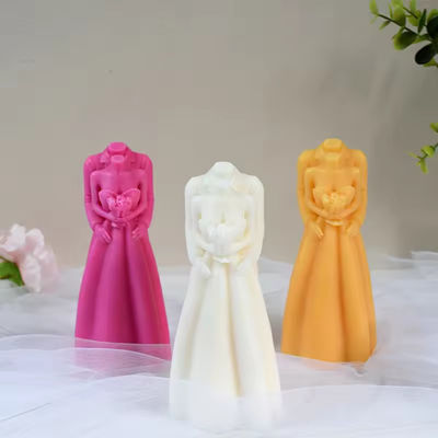Disposable Silicone Mold DIY Wedding Candle Mold With Hand Ceremony Scented Candle