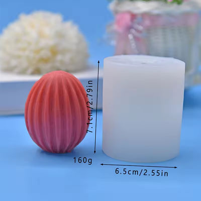 3D Easter Egg DIY Aromatherapy Candle Molds Egg Grid Vertical Wavy Cake Christmas Decoration