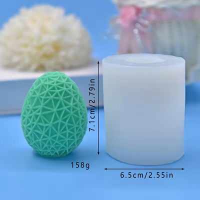 3D Easter Egg DIY Aromatherapy Candle Molds Egg Grid Vertical Wavy Cake Christmas Decoration