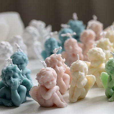 Silicone Candle Molds Mini Angel Shaped Soap Custom Logo Moulds 3D For Chocolate Candy Cake Decor