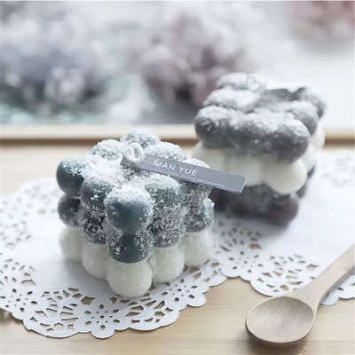 3D Bubble Mould Candle Molds Rubiks Silicone Ice Cube Mold Cake Mold