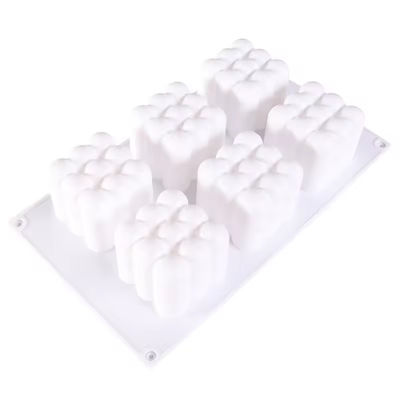3D Bubble Mould Candle Molds Rubiks Silicone Ice Cube Mold Cake Mold