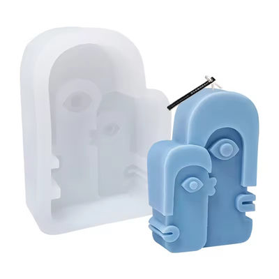 Abstract Human Face Candle Art Portrait Handmade Soap Food Grade Silicone Candle Mold