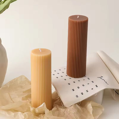 Long Pillar Candle Cylindrical Gear Candle Handmade Aromatic Candle Geometric