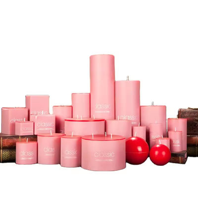 OEM Colored Candle Customized Handmade Scented Pillar Candles