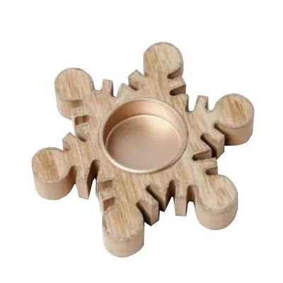 Home Decoration Candle Holder Candle Stick Christmas Natural Wooden Xmas Tree