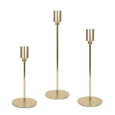 Metal Iron Gold Decorative Candle Holder Modern Luxury Holders