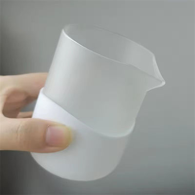 6oz Hand Blown Borosilicate Glass Clear Candle Container With Lid Massage Double Walled