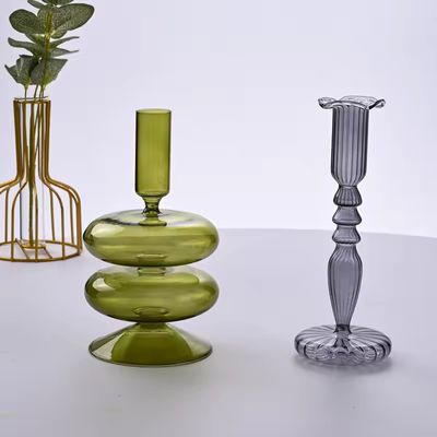 Handmade Wedding Glass Candlesticks Home Decoration