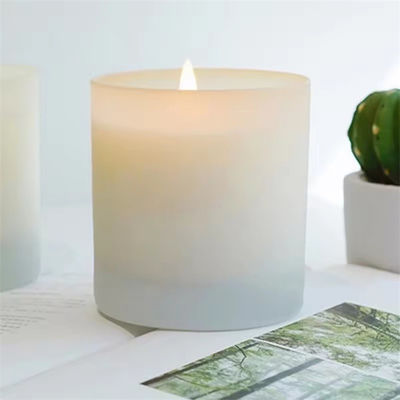 10oz Custom Luxury Candle Vessels Unique Black Empty Glass Jars With Lids And Boxes