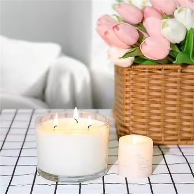 Custom Private Label Candle Jars Clear Empty Glass Jar With Lid For Candle Making