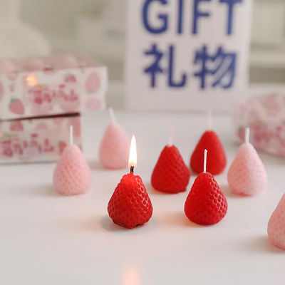 Home Decorative Aromatherapy Gift Set Lovely Creative Candle Strawberry