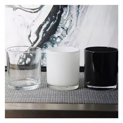 4oz 8oz 10oz 14oz 20oz Simple Black And White Transparent Glass Containers