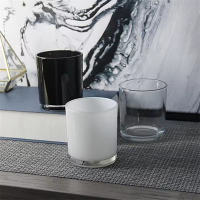 4oz 8oz 10oz 14oz 20oz Simple Black And White Transparent Glass Containers