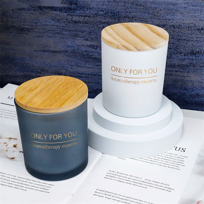 Luxury Empty Glass Candle Jars With Lid For Gifts Capacities Ranging 200ml