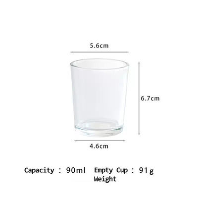 Customized Luxury Empty Glass Candle Jars For Candle Making