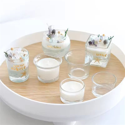 Customized Luxury Empty Glass Candle Jars For Candle Making