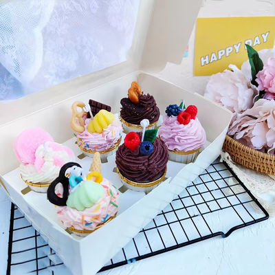 Home Decoration Craft Candle Creative Novelty Christmas Gift Cartoon Cute Waffle