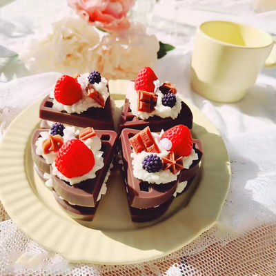 Home Decoration Craft Candle Creative Novelty Christmas Gift Cartoon Cute Waffle