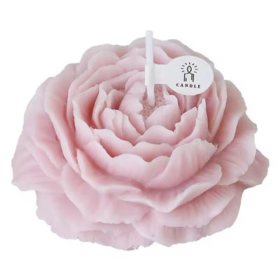 Handmade Creative Scented Candles Multi Color Peony Shaped Candle