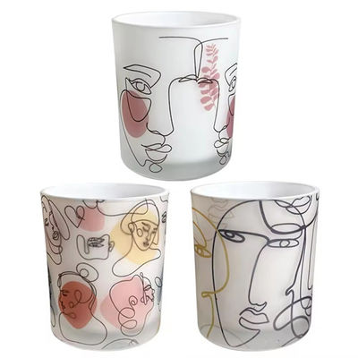 Matte Candle Vessels Painted Large Empty Candle Container Candles Jars
