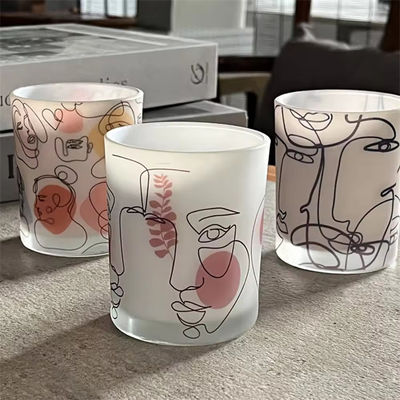 Matte Candle Vessels Painted Large Empty Candle Container Candles Jars