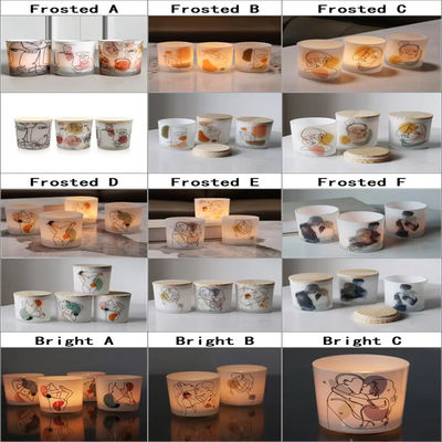 Matte Candle Vessels Painted Large Empty Candle Container Candles Jars
