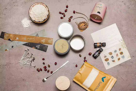 Colored Candle Soy Wax Kit Include Wax Wicks Tins DIY Candle Making Kit