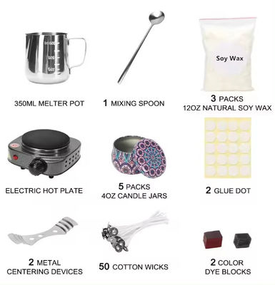 Dumping Pot Dyed Block Candle Wick Soy Candle Making Kit