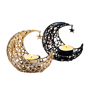 Creative Rotating Metal Glass Tealight Candle Holder Aromatherapy Ornament Candlestick