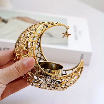 Creative Rotating Metal Glass Tealight Candle Holder Aromatherapy Ornament Candlestick