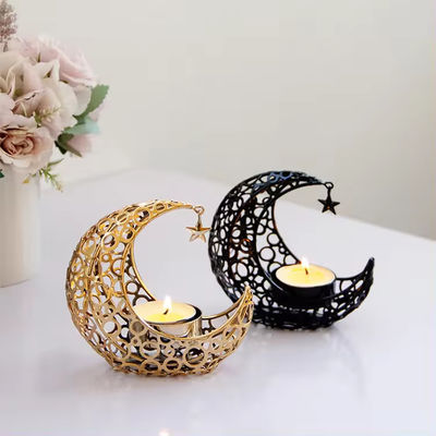 Creative Rotating Metal Glass Tealight Candle Holder Aromatherapy Ornament Candlestick