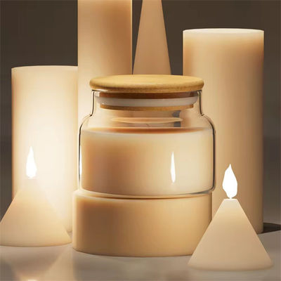 10oz Exclusive Custom Glass Candle Jars For Candle Container With Lids For Home Decor