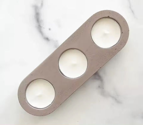 OEM Candle Holder Custom Concrete DIY Decoration Customize Cement Candles Jar Pot