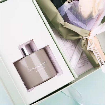 Gift Box Set Reed Diffuser Perfume Set With Packaging Boxes 120ml Aroma Diffusers Fragrance With Flower